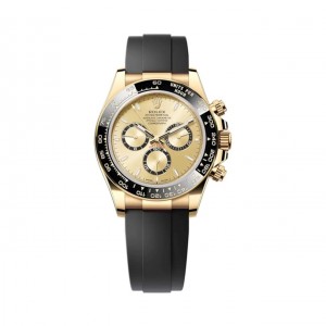 superclone rolex daytona 40 mm golden dial 126518ln