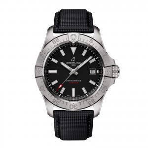 Breitling avenger automatic 42mm mens watch black leather A17328101B1X1