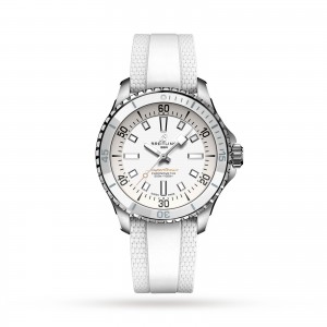 Breitling montre superocean automatic 36 acier inoxydable bracelet caoutchouc A17377211A1S1