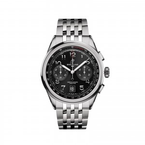 Breitling premier b01 chronograph 42mm montre homme noir acier inoxydable AB0145221B1A1