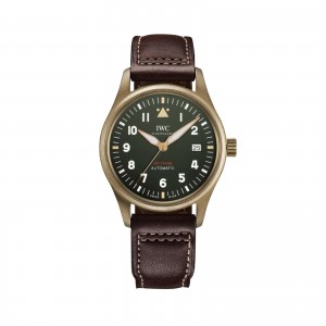 IWC montre pilote automatique spitfire 39mm vert IW326806