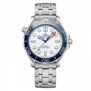 Omega seamaster diver americas cup 300m 42mm mens watch white O21030422004002