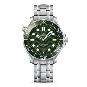 Omega seamaster diver 300m co-axial master chronometer 42mm mens watch green O21030422010001