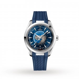 Omega aqua terra 150m coaxial master chronometer gmt worldtimer 43mm O22012432203001